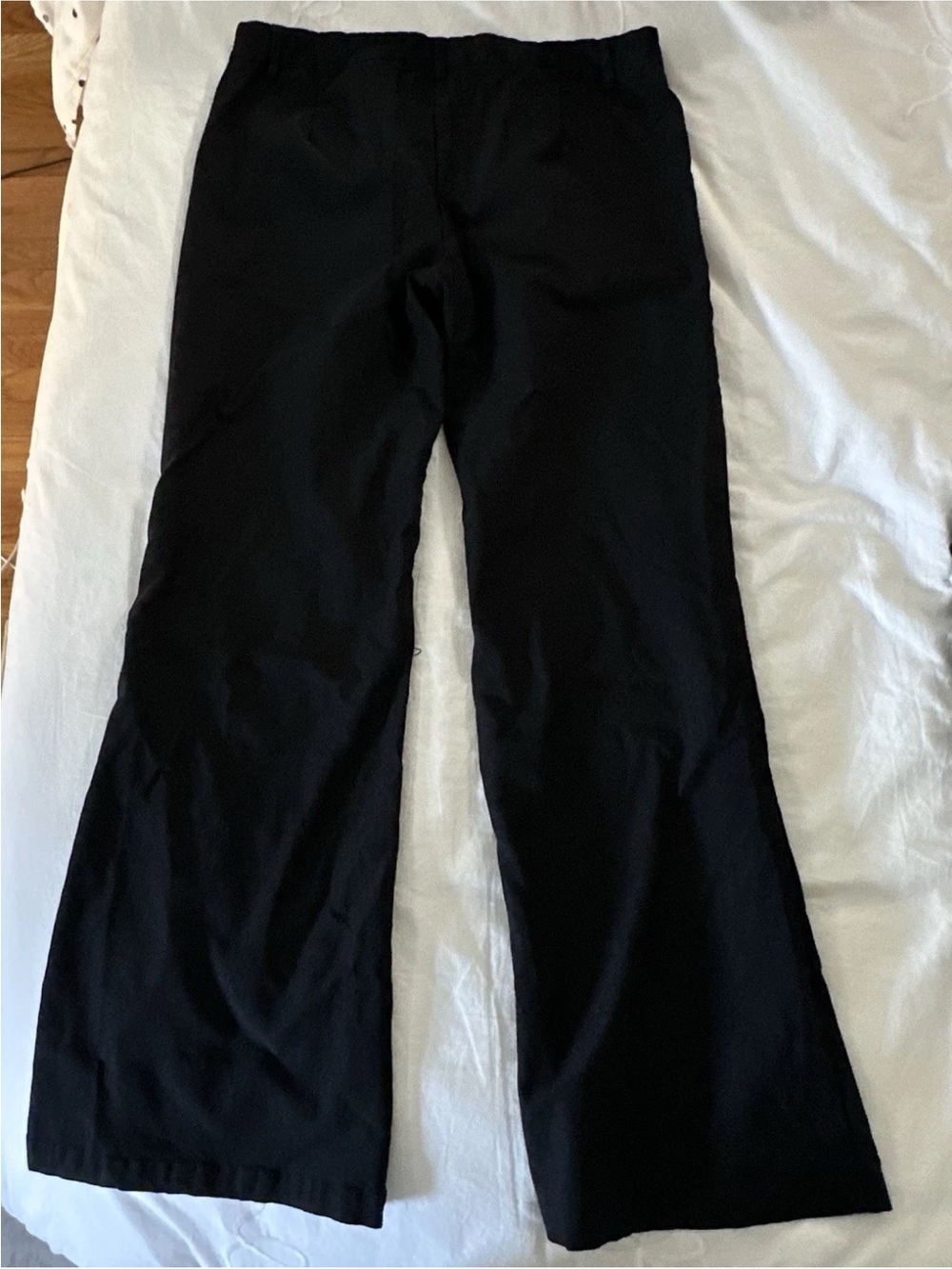 Princess Polly Black Women's Pants Trousers Low Rise Button 12 Short , 32x28 - Picture 2 of 3